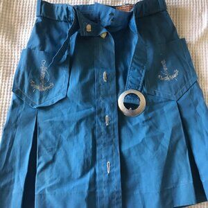 Vintage 1960s Cotton Tennis Skirt - deadstock/activeswear - Size S